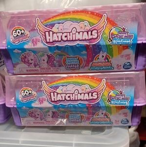 2 pack Hatchimals Collectibles Unicorn Family Egg Carton with Secret Playset